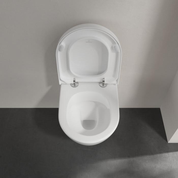 Actual product image Villeroy & Boch Subway compact 2.0 deep-well WC encrusted DirectFlush open splash rim white wall-mounted