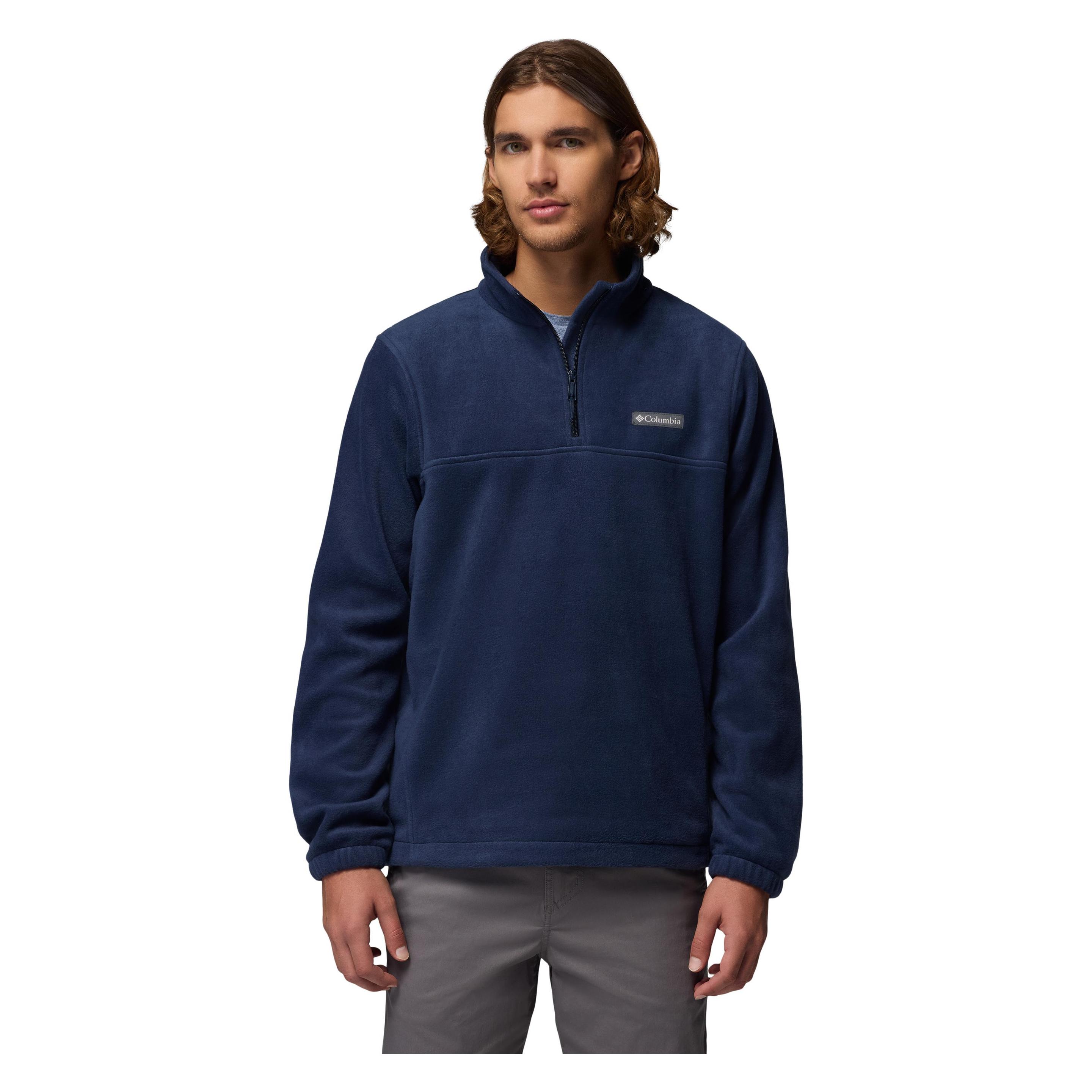 Columbia, Herren, Outdoorjacken, Steens Mountain Half Zip (M), Blau, M