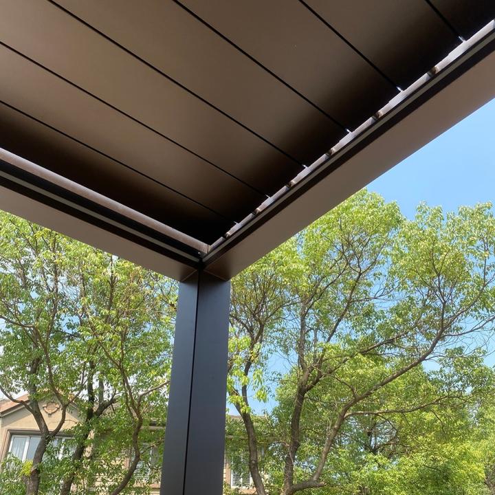 Produktbild Weide Pergola Deluxe Plus 3.6x7.2m mit Lamellendach Anthrazit (360 cm, 720 cm)