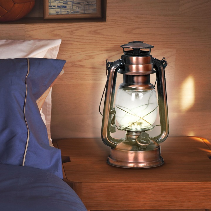 Produktbild Eaxus 2er-Set LED-Sturmlampe mit Akku, 200 lm, 3 W, warmweiss (2 x)