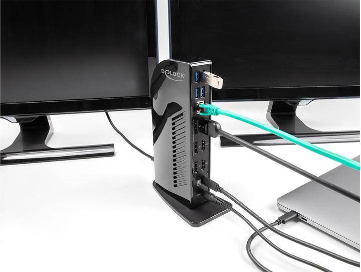 Image du produit Delock Station d'accueil USB Type-C triple écran avec DisplayL (USB-C, 5 Ports)