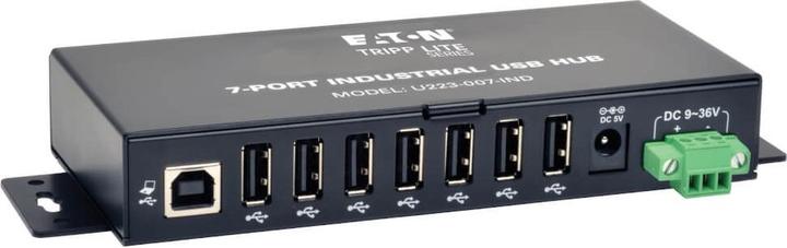 Immagine prodotto Eaton Hub USB 2.0 a 7 porte di livello industriale Immunità ESD 15kV Alloggiamento in metallo Montabile (USB-A, 7 porte)