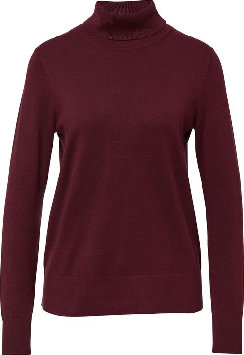 Produktbild s.Oliver Strickpullover Feinstrickpullover aus Viskosemix mit Rollkragen (48)