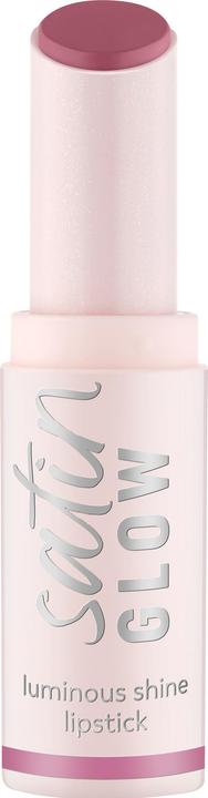 Actual product image essence satin GLOW luminous shine lipstick (04 Let's Get Mauvin)