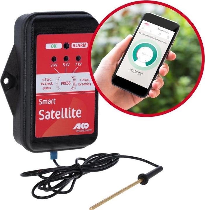 Produktbild Kerbl AKO Smart Satellite 2.0 Zaunprüfer (Weidezaunprüfer, Steuerung per App)