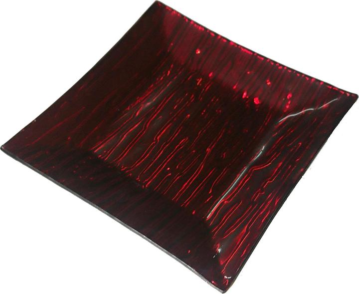 Immagine prodotto D-M-C Design Piatto rosso per candele, piatto decorativo in vetro