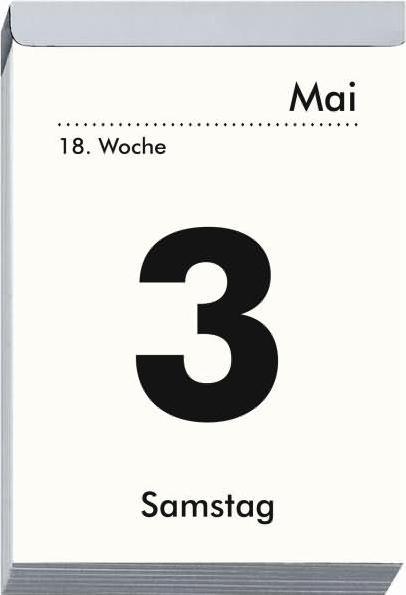 Actual product image Daily tear-off calendar 2025 XXL, 9,9x14,3cm, tear-off calendar with Sudokus, recipes and (Hardcover, German)