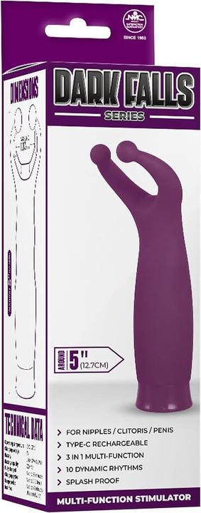 Produktbild NMC 5 inch rechargeable silicone 10 functions speed stimulator purple