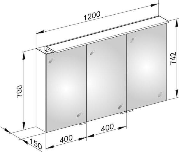 Actual product image Keuco ROYAL L1 mirror cabinet