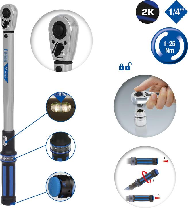Produktbild Brilliant Tools BT141906 (1/4", 1 Nm, 25 Nm)