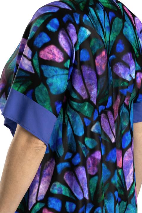 Produktbild Ulla Popken Midikleid, Schmetterlinge, V-Ausschnitt, Halbarm (42, 48)