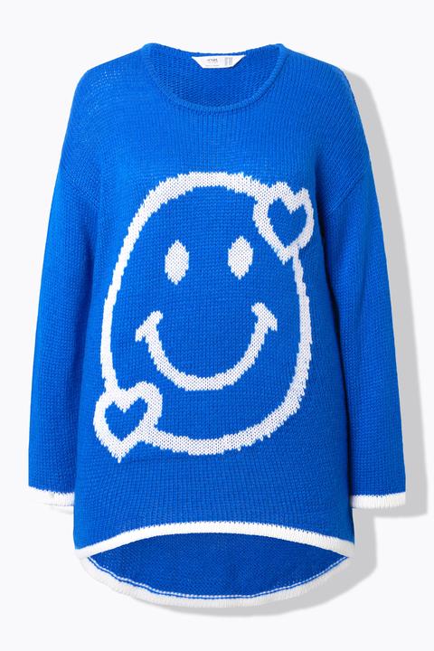 Image du produit Angel of Style Pull motif Smiley, base plus longue dans le dos, coupe évasée (46)