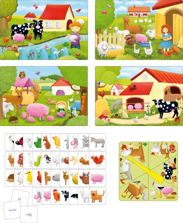 Actual product image Adamigo Happy Farm - Educational Lottery (Polish, 2 - 4 Players)