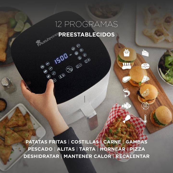 Produktbild MasterPRO Heissluftfritteuse mit WLAN-Technologie, App, 12 Programmen und Warmhaltefunktion