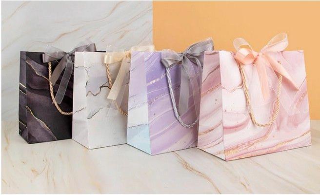 Produktbild MU Style Luxury Marble Series Geschenktaschen Gross (4er Set) (Geschenktüte, 4 x)