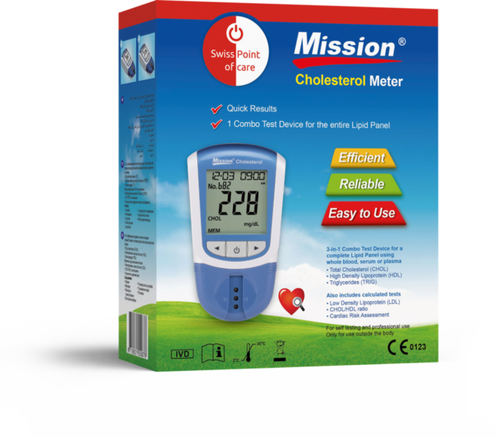 Produktbild Mission 3-in-1 Cholesterin Messgerät (Cholesterinmessgerät)