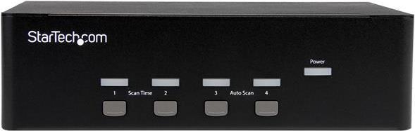 Produktbild StarTech 4 Port KVM Switch mit Dual-VGA und 4-fach USB Hub - USB 2.0