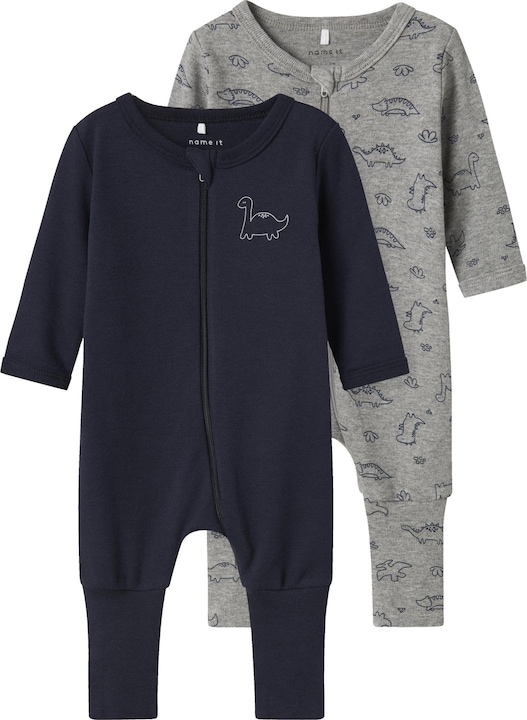 Immagine prodotto Name it Nbmnightsuit 2p Zip Ff Grey Dino Noos (98)