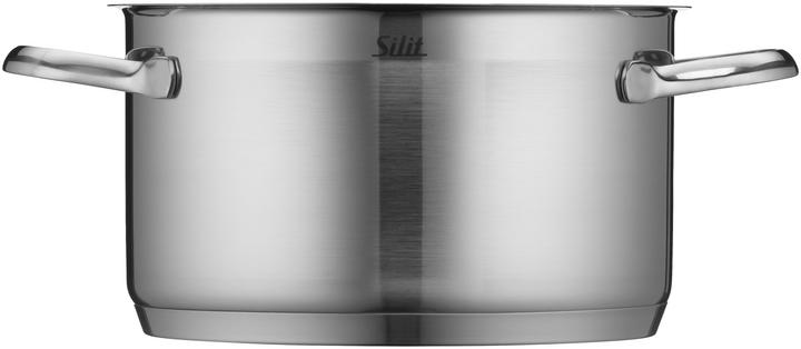 Actual product image Silit Kochtopf Fleischtopf Induktion 20cm Glasdeckel 3,3l Achat Edelstahl 18/10 (Casserole + Stewpot, Stainless steel)