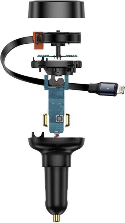 Actual product image Baseus Car Charger Enjoyment Pro with cable USB-C, 60W (Black)