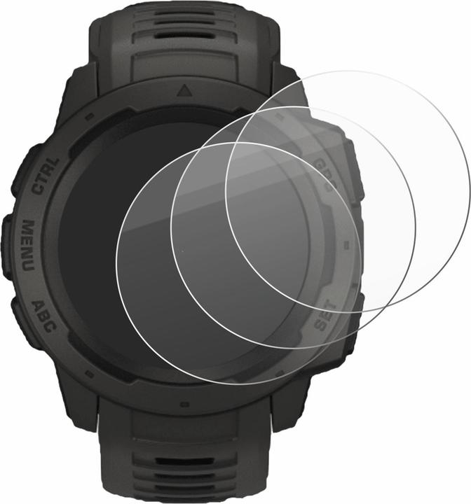 Produktbild Savvies Panzer Schutzglas für Garmin Instinct / Instinct Solar / Instinct 2 Schutzfolie Displayschutz (Instinct, Instinct 2, Instinct Solar)