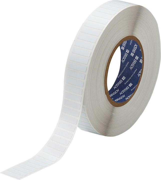 Produktbild Brady THT-103-719-10, Spannungsableitendes Polyimid, Weiss, matt, 25.40 x 6.35 mm, permanent (10000 (2.54 cm)