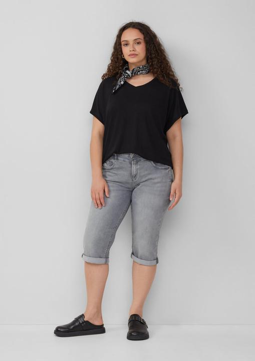 Produktbild S.Oliver T-Shirt Locker geschnittenes T-Shirt aus Leinenmix (52)