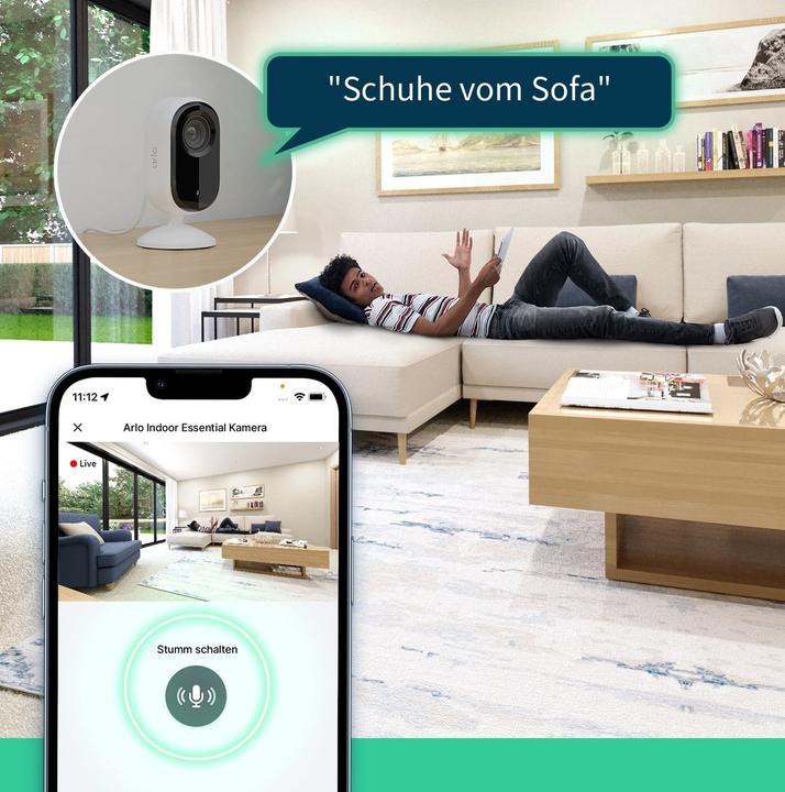 Actual product image Arlo Essential 2K Indoor 1-CAM (48035773) (2560 x 1440 Pixels)
