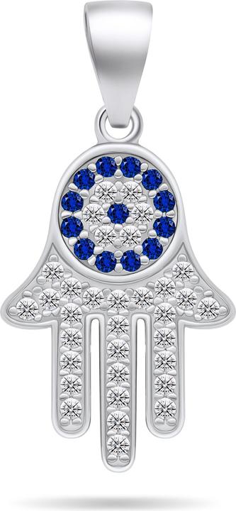 Immagine prodotto Brilio Argento - Ciondolo moderno in argento con zirconi Hamsa PT79W