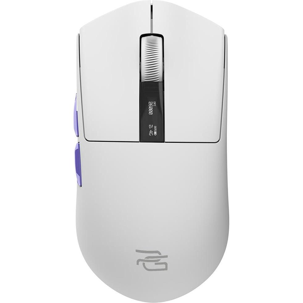 Proove Mouse da gioco wireless Jester, 800DPI - 26000DPI, display OLED, bianco (Senza fili), Mouse, Bianco