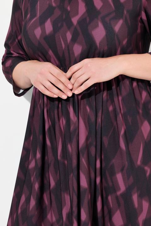 Produktbild Ulla Popken Jerseykleid, A-Linie, Alloverprint (46, 48)