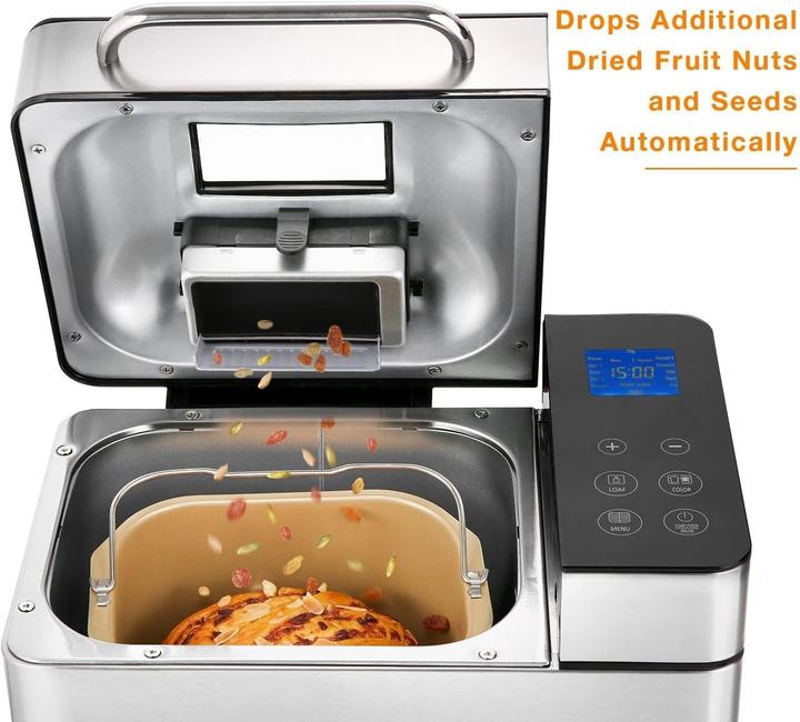 Produktbild Coocheer Automatische Brotbäckerei mit 19 Programmen, Timer und Zutatenbox