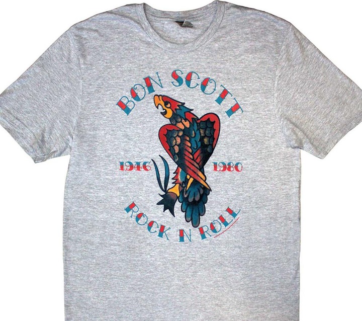 Actual product image Bon Scott Unisex Adult Rock N Roll T-Shirt (M)