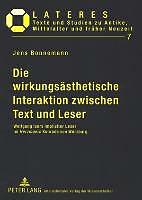 Produktbild Die wirkungsästhetische Interaktion zwischen Text und Leser (Deutsch, Jens Bonnemann, 2008)