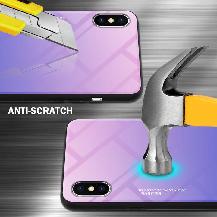 Immagine prodotto Cadorabo Copertura in vetro TPU 2 colori (Apple iPhone X)
