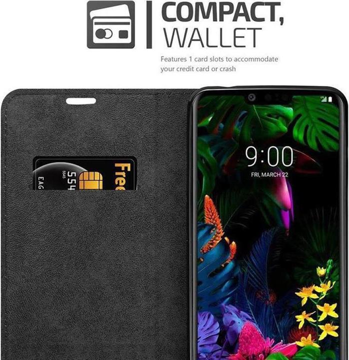 Actual product image Cadorabo Book Invisible Magnet Cover (LG G8s)