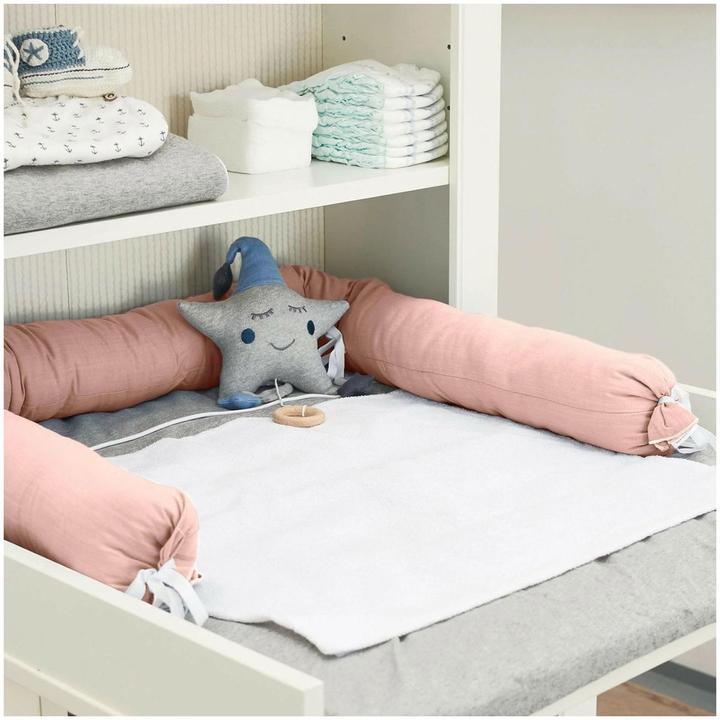 Produktbild nordic coast company Bettschlange Bettrolle Rosa