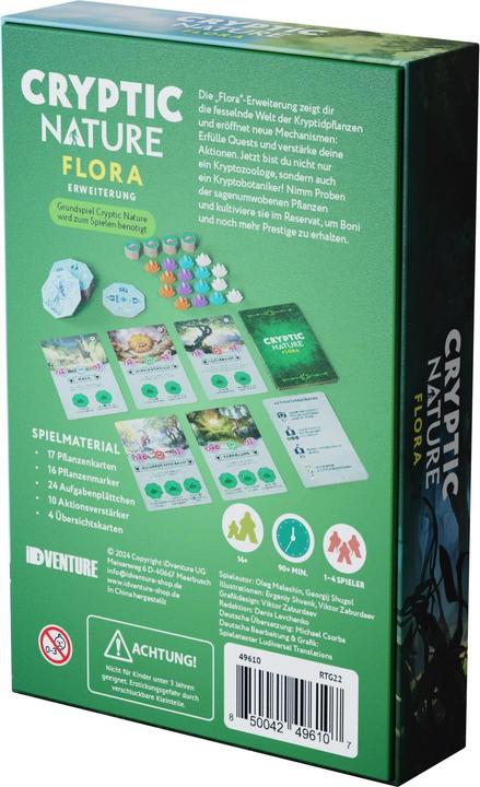 Immagine prodotto iDventure Flora - Natura Criptica - Espansione per il gioco da tavolo (Tedesco)