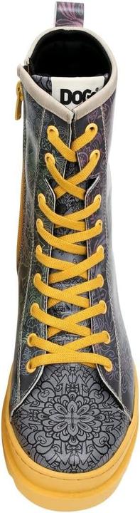 Actual product image Dogo Vegan Leather Multicolor Zip Long Boots (39)
