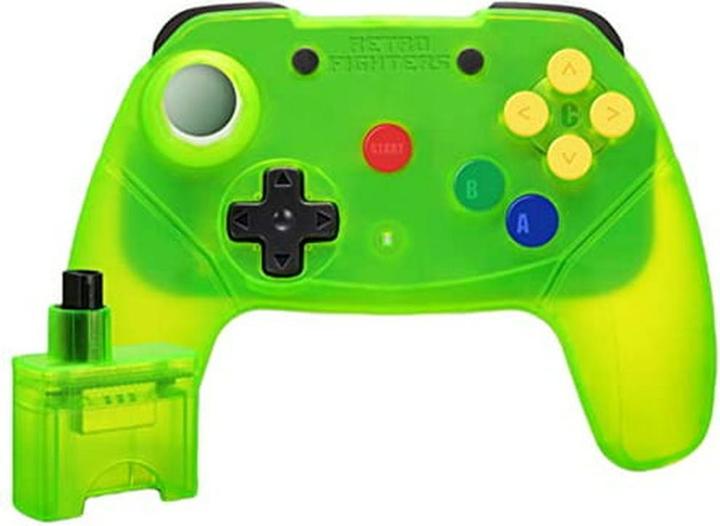 Actual product image Retro Fighters Brawler64 2.4G - Extreme Green - Wireless Controller - Nintendo 64