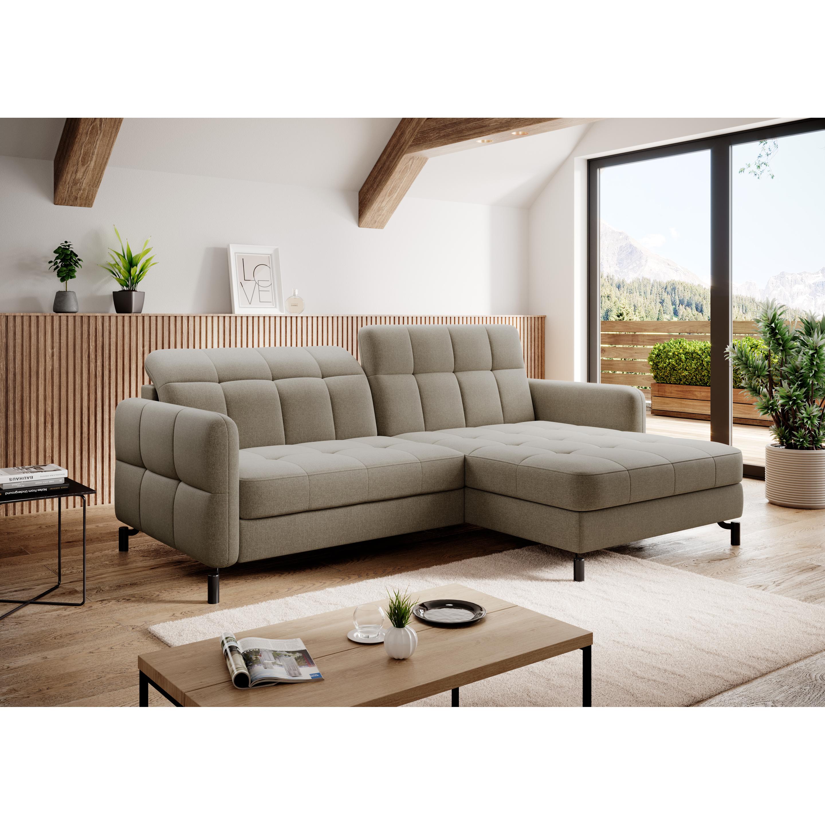 ELTAP, Sofa, Lorelle (Ecksofa, 3-Sitzer, Bettsofa)