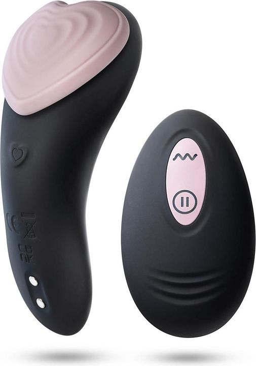 Produktbild Blush Temptasia Heartbeat - Mini Discreet Wearable Panty Vibrator in Pink - 2 Button Wireless Remote Contr