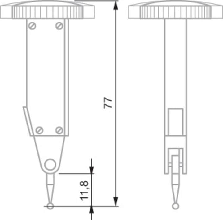 Immagine prodotto Tesa Calibro a leva TAST 0,002mm D=38 mm in custodia. p (mm)