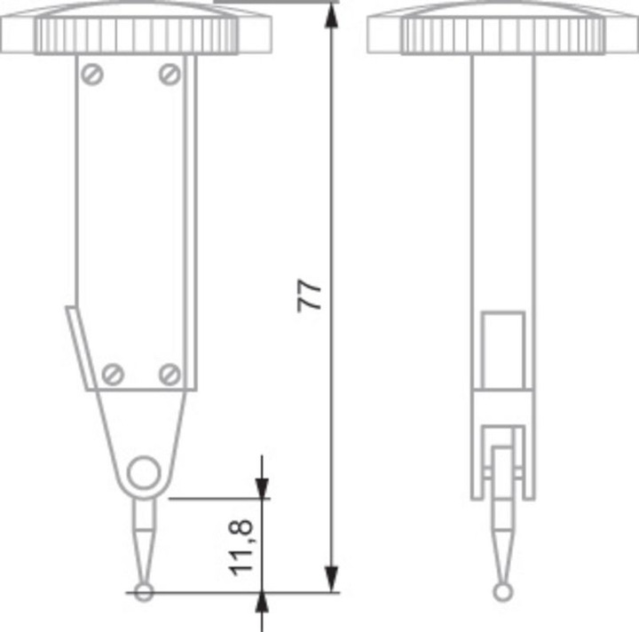 Image du produit Tesa TAST Levier de mesure 0.002mm D=38 mm en étui. p (mm)