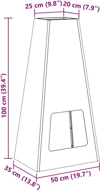 Produktbild vidaXL Aussenkamin