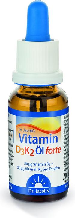 Image du produit Dr. Jacob's Huile D3K2 forte (1 pièce(s), Gouttes, 71 g)