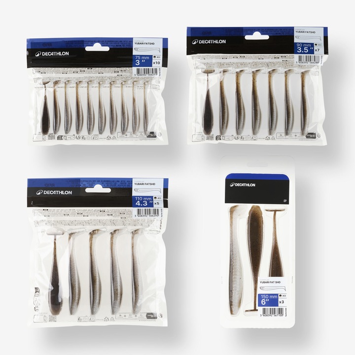 Produktbild Caperlan Gummiköder Yubari Fatshad mit Lockstoff Kaulbarsch (11 cm)