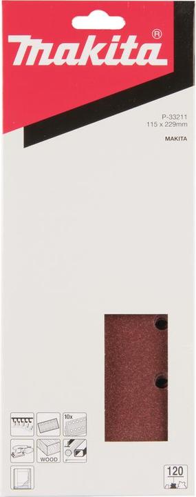 Actual product image Makita Abrasive pap. Cl. 115x232 K120 (120)