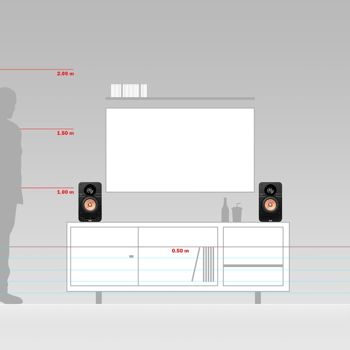 Actual product image Teufel Ultima 25 Aktiv (1 pair, 100 W)
