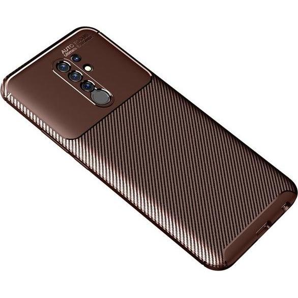 Thumbnail - MU Style Carbon Fiber TPU Softcase Series (Xiaomi Redmi 9), Smartphone Hülle, Braun